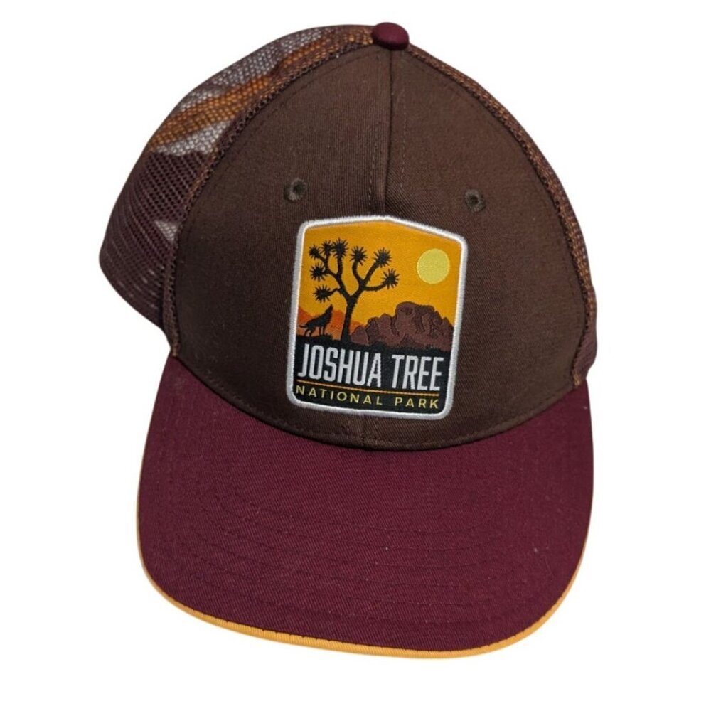 Joshua Tree National Park Trucker Hat Embroidered Patch Adjustable Snapback Cap